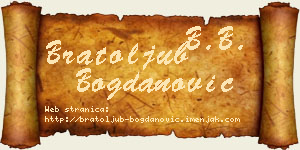 Bratoljub Bogdanović vizit kartica